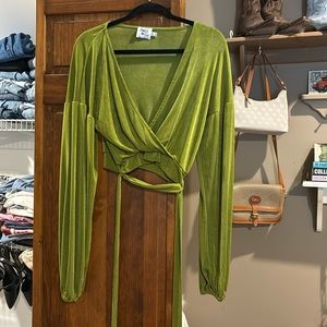 Princess Polly Green long sleeve NWT